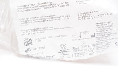 Vyaire FN2438 AirLife Misty Fast Small Volume Nebulizer w/7ft. Oxygen Tubing